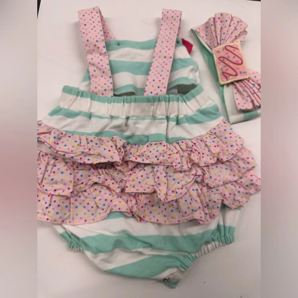 Ricrac & Ruffles Poptart Roper + Headband/Hairclip
